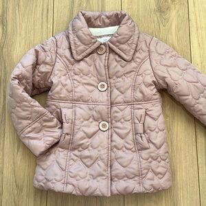 Maya Ray Light Pink Quilted Jacket